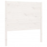 Wezgłowie łóżka, białe, 106x4x100 cm, lite drewno sosnowe