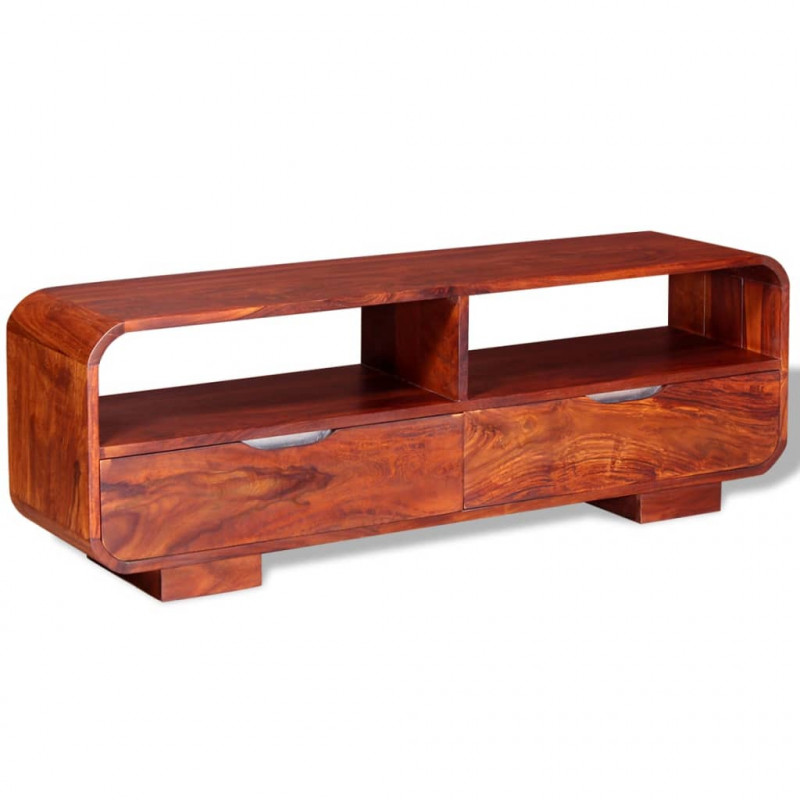 Szafka pod TV z drewna sheesham, 116 x 30 x 40 cm
