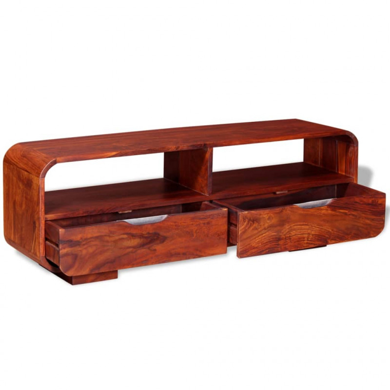 Szafka pod TV z drewna sheesham, 116 x 30 x 40 cm
