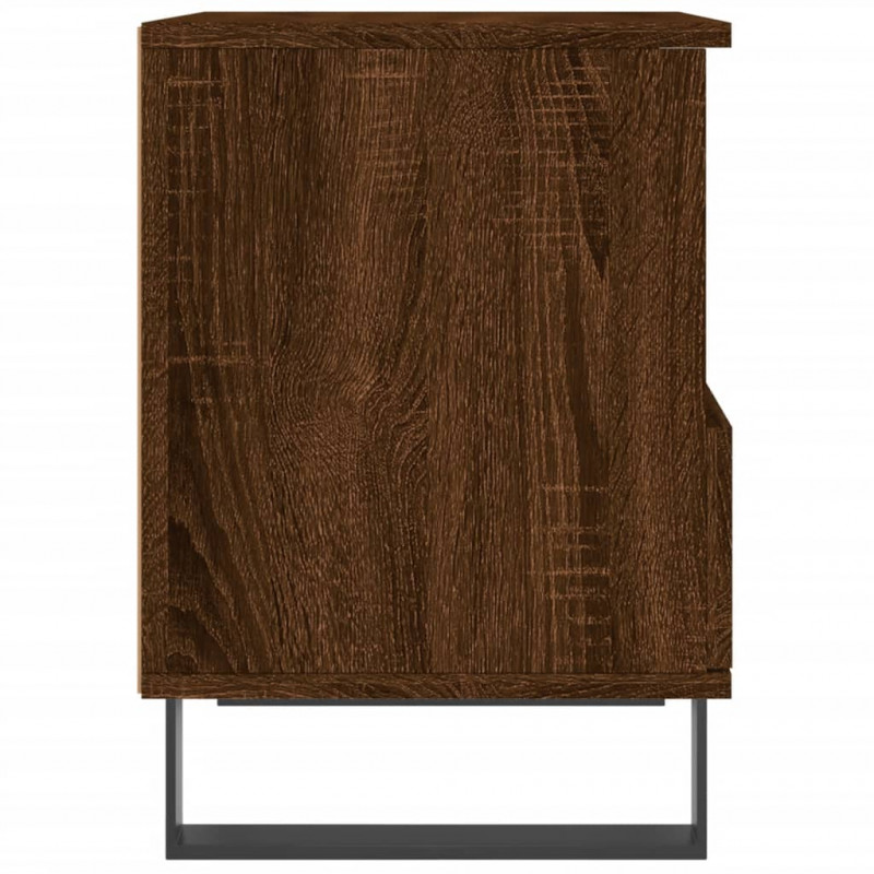 Szafka nocna, brązowy dąb, 40x35x50 cm, materiał drewnopochodny