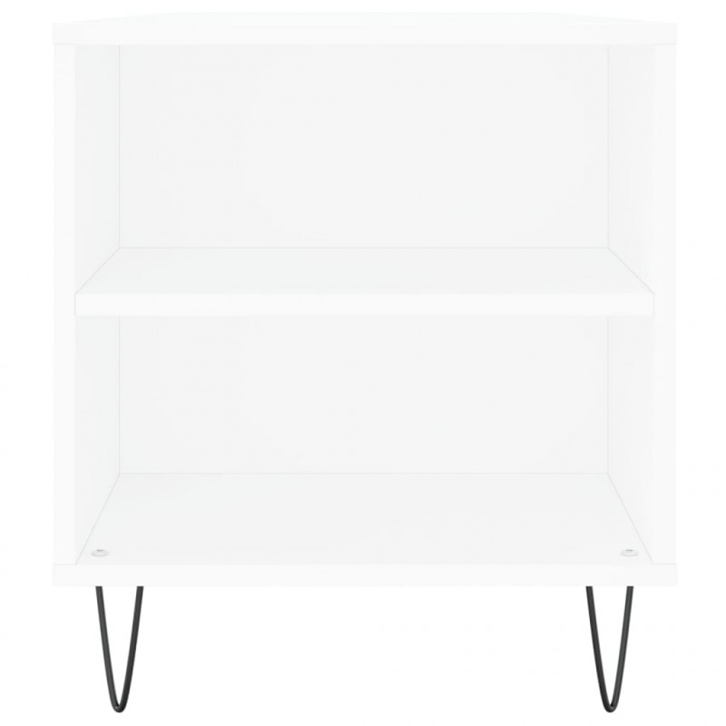 Stolik kawowy, biały, 102x44,5x50 cm, materiał drewnopochodny