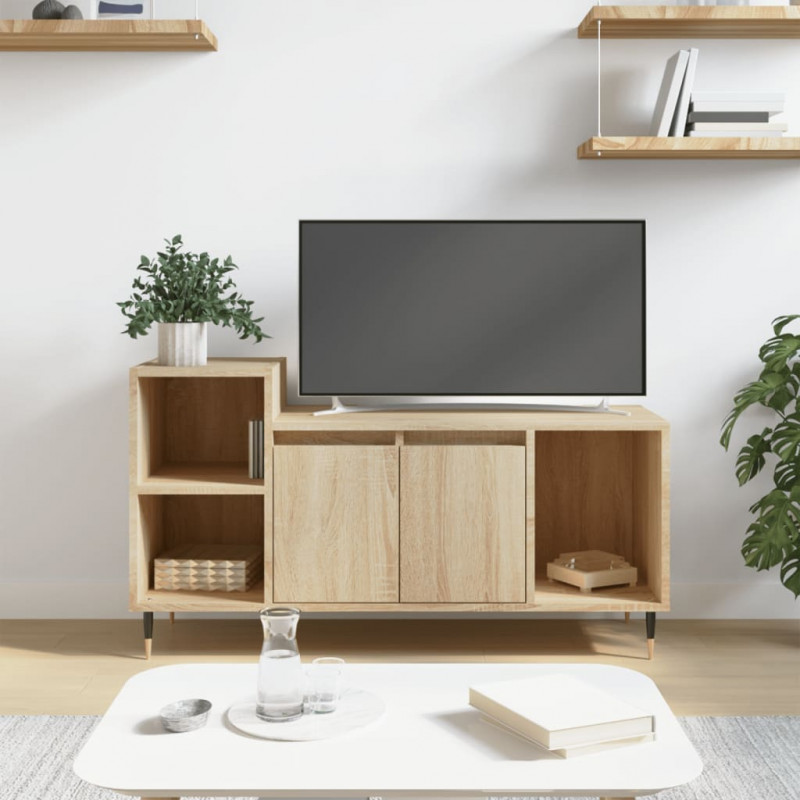 Szafka pod telewizor, dąb sonoma, 100x35x55 cm