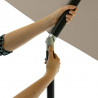 Madison Parasol ogrodowy Moraira, 230x230 cm, kolor taupe