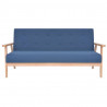 3-osobowa sofa tapicerowana, niebieska