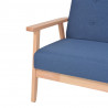 3-osobowa sofa tapicerowana, niebieska
