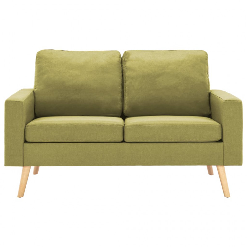 2-osobowa sofa, zielona, tapicerowana tkaniną