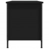 Szafka pod TV, czarna, 100x40x50 cm, materiał drewnopochodny