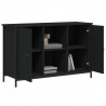 Szafka pod TV, czarna, 100x35x65 cm, materiał drewnopochodny