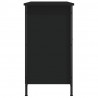 Szafka pod TV, czarna, 100x35x65 cm, materiał drewnopochodny