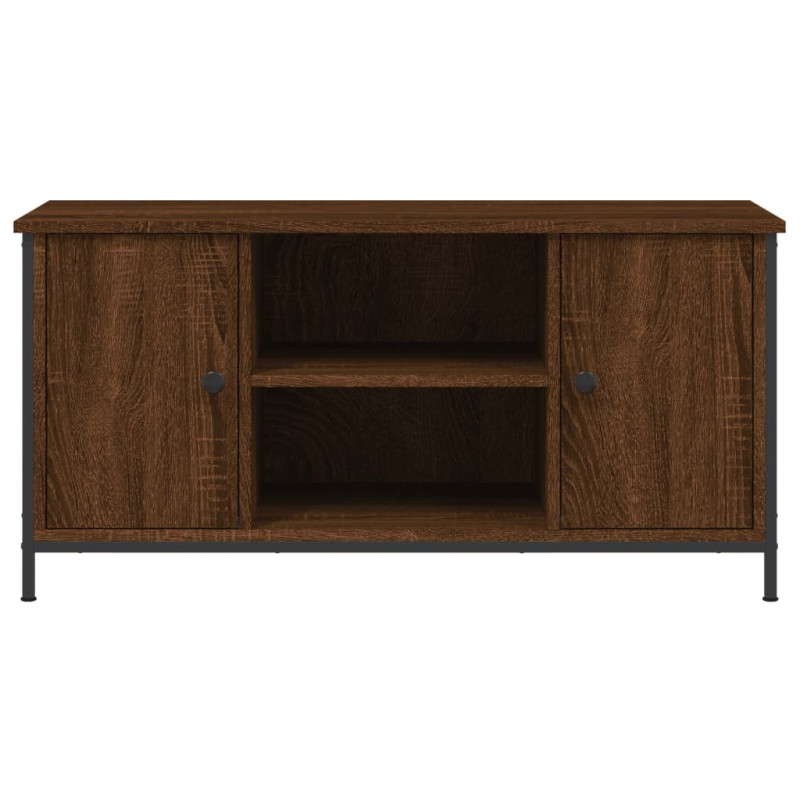 Szafka pod telewizor, brązowy dąb, 100x40x50 cm