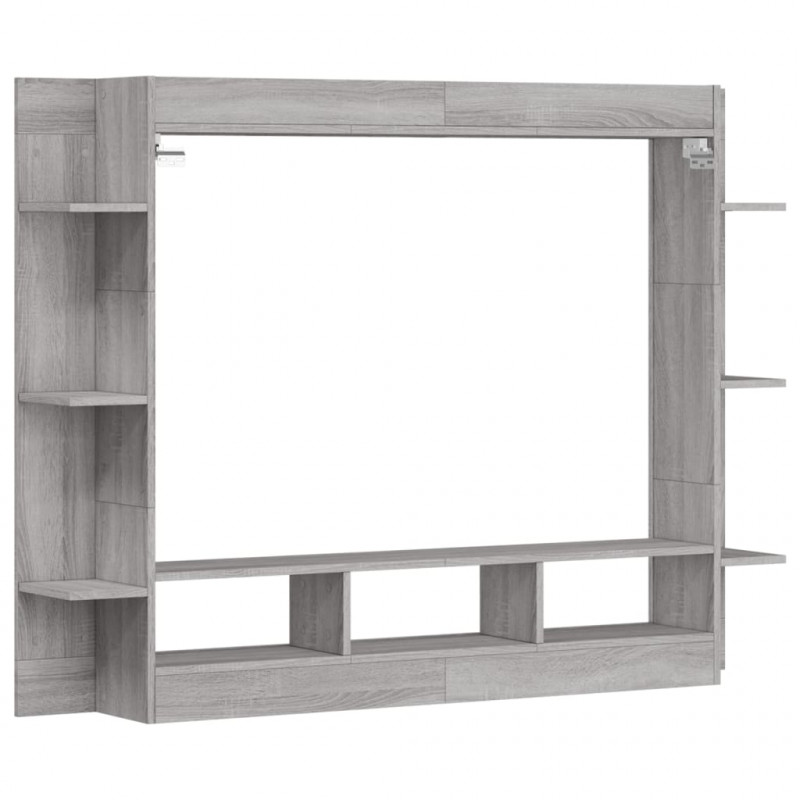 Szafka pod telewizor, szary dąb sonoma, 152x22x113 cm