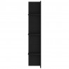 Szafka pod TV, czarna, 152x22x113 cm, materiał drewnopochodny