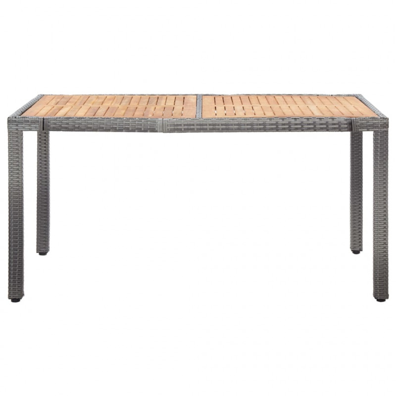 7-cz. zestaw mebli ogrodowych z poduszkami, rattan PE, szary