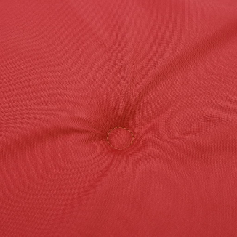 Poduszki na krzesła ogrodowe, 4 szt., czerwone, 40x40x3 cm