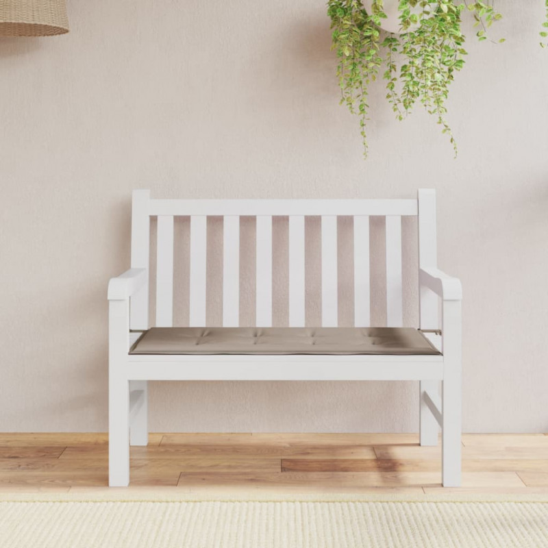 Poduszka na ławkę ogrodową, taupe, 120x50x3 cm, tkanina