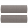 3-osobowa sofa z poduszkami, kolor taupe, 180 cm, tkanina