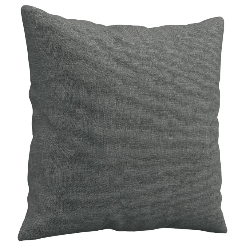 2-osobowa sofa z poduszkami, ciemnoszara, 120 cm, tkanina