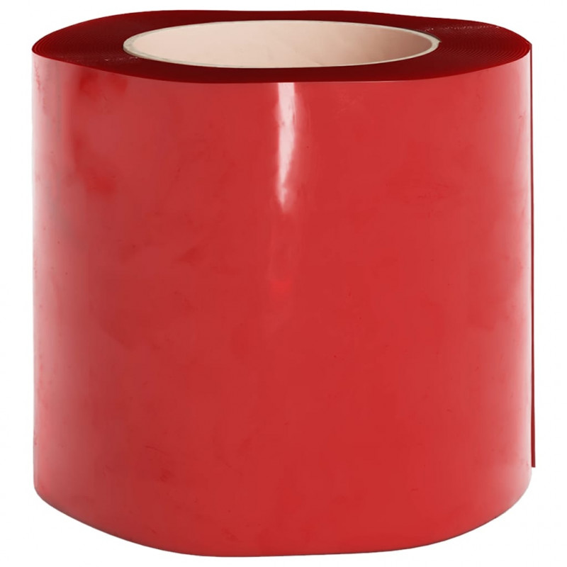Kurtyna paskowa, czerwona, 200 mm x 1,6 mm, 50 m, PVC