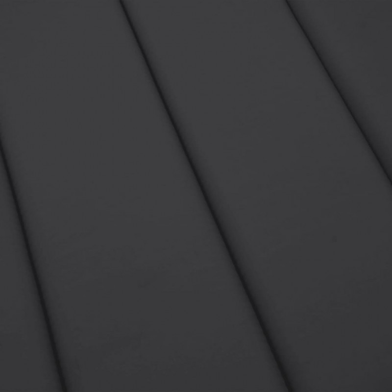 Poduszka na leżak, czarna, 200x70x3 cm, tkanina Oxford