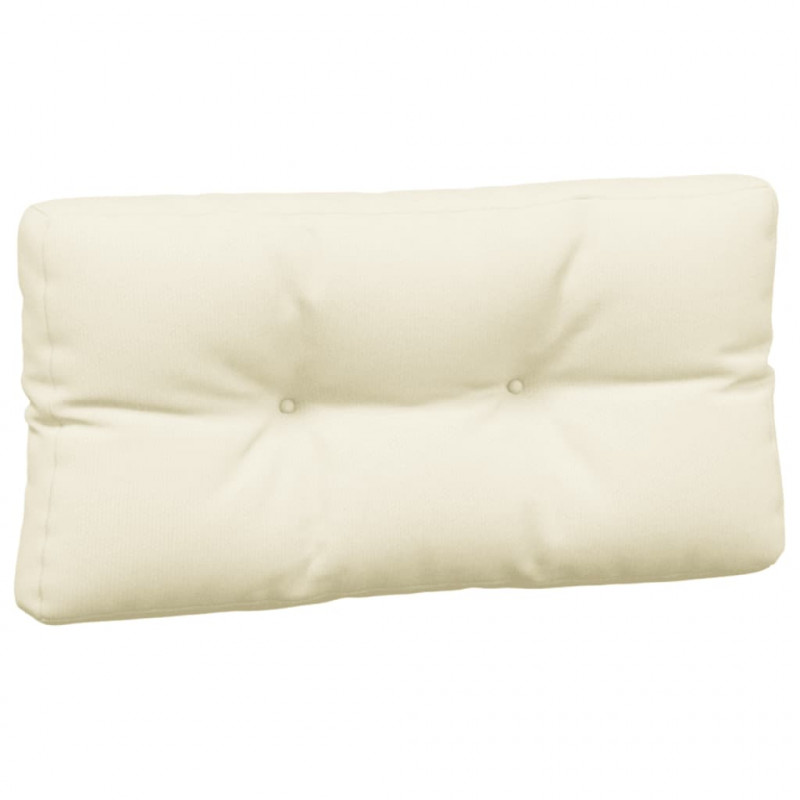 Poduszki na palety, 5 szt., kremowe, tkanina