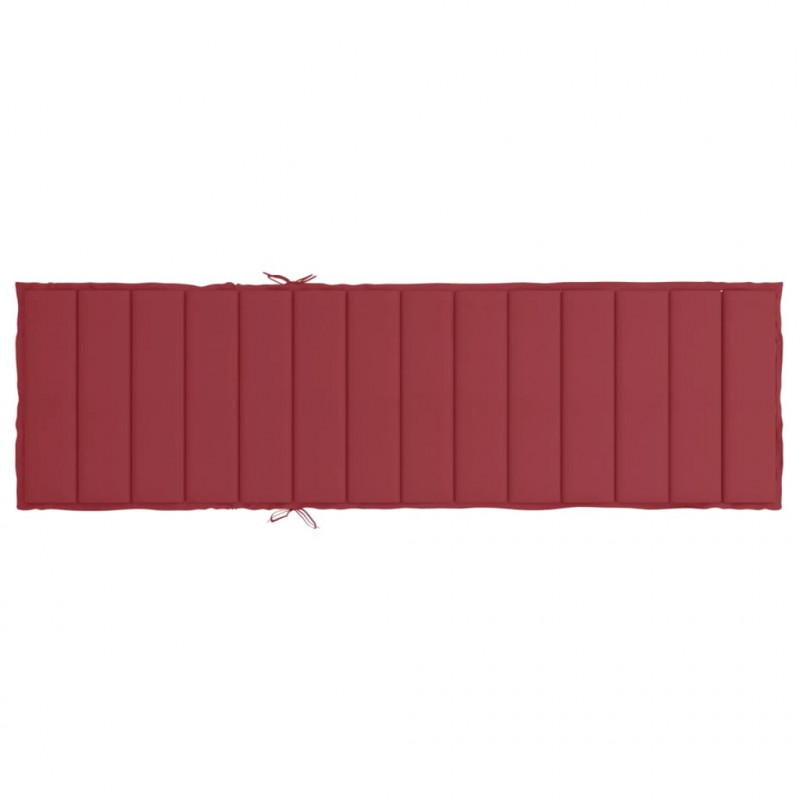 Poduszka na leżak, winna czerwień, 200x60x3 cm, tkanina Oxford