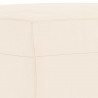 Ławka, kremowa, 100x35x41 cm, tapicerowana aksamitem