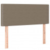 Zagłówek do łóżka, taupe, 90x5x78/88 cm, tkanina