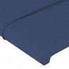 Zagłówki do łóżka, 2 szt., niebieskie, 100x5x78/88 cm, tkanina