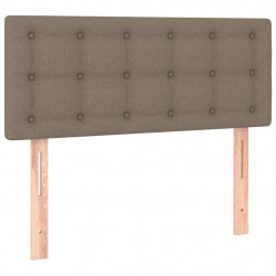 Zagłówek do łóżka, taupe, 100x5x78/88 cm, tkanina