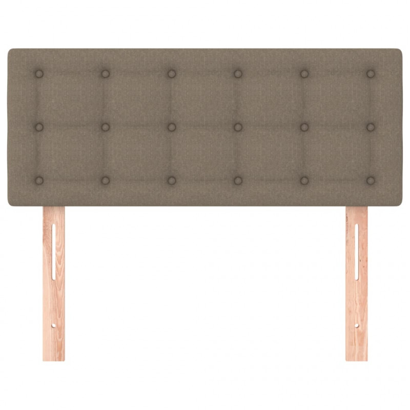 Zagłówek do łóżka, taupe, 100x5x78/88 cm, tkanina