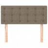 Zagłówek do łóżka, taupe, 100x5x78/88 cm, tkanina