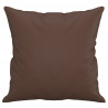 Poduszki ozdobne, 2 szt., brązowy, 40x40 cm, sztuczna skóra