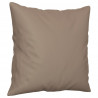 Poduszki ozdobne, 2 szt., taupe, 40x40 cm, mikrofibra
