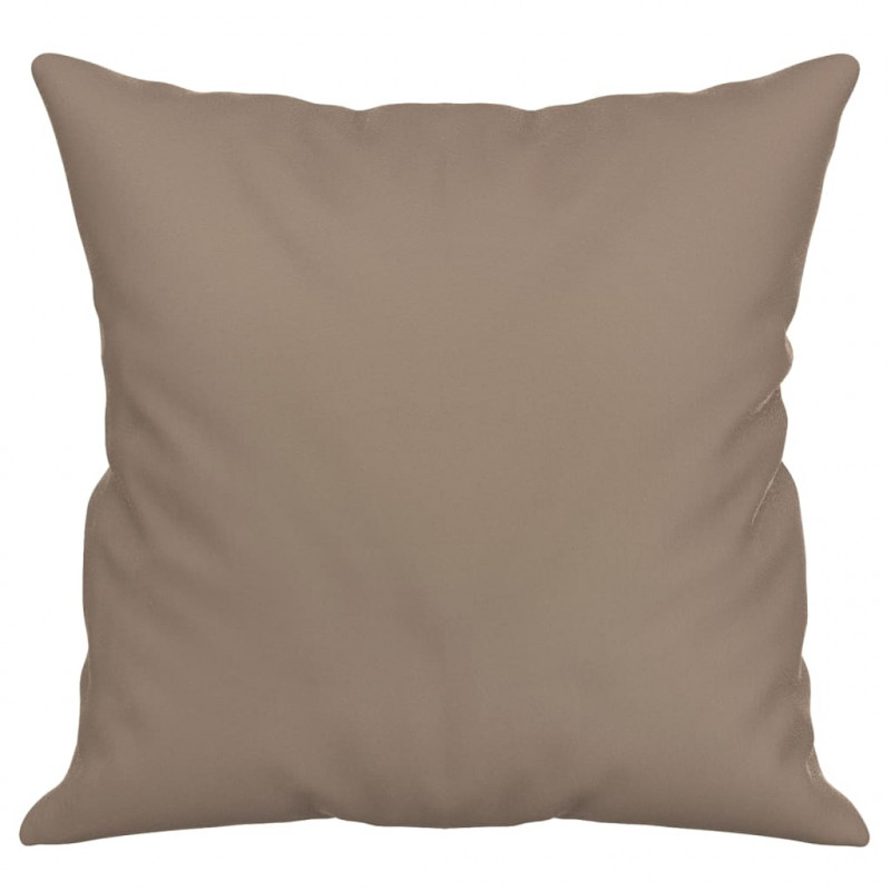 Poduszki ozdobne, 2 szt., taupe, 40x40 cm, mikrofibra