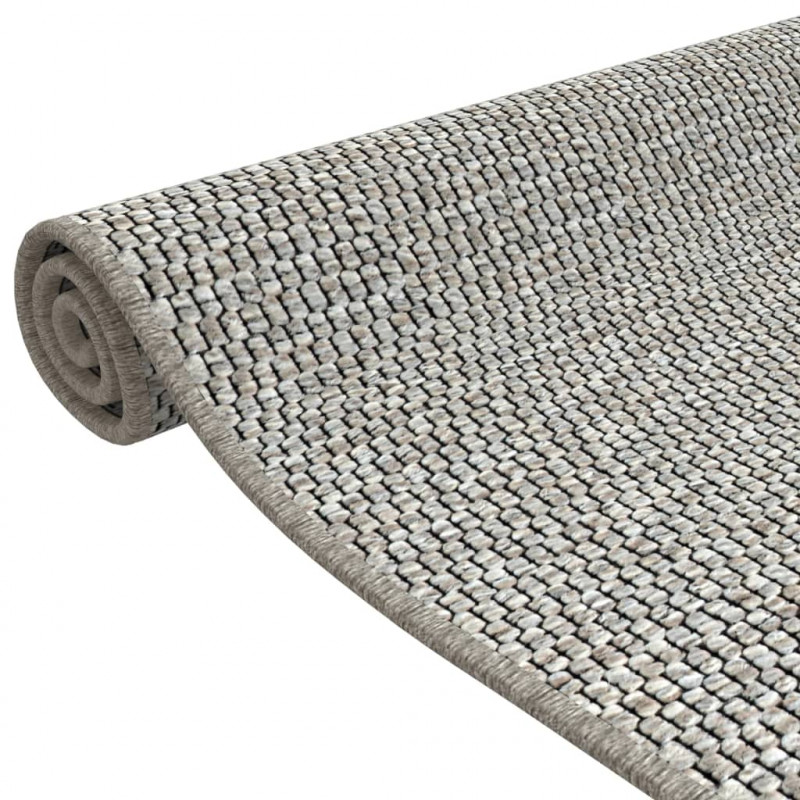 Chodnik, stylizowany na sizal, kolor taupe, 50x100 cm
