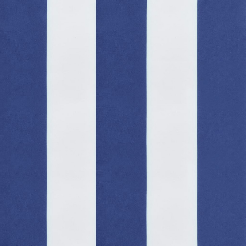 Poduszki na krzesła, 2 szt., niebiesko-białe paski, 50x50x7 cm