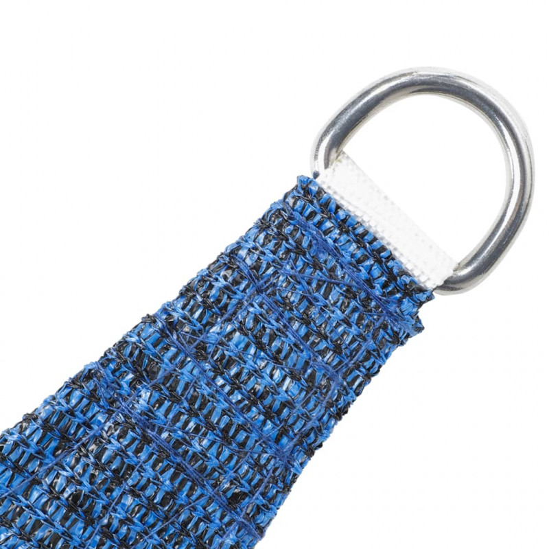 HI Żagiel przeciwsłoneczny z 100 LED, niebieski, 3x3x3 m