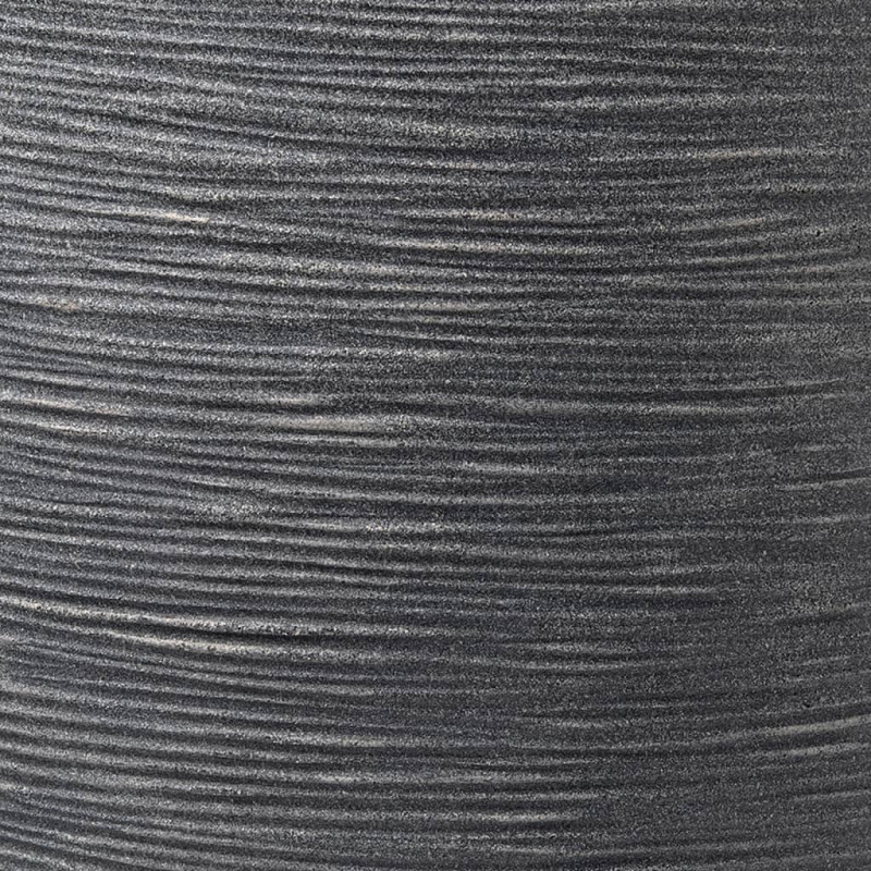 Capi Elegancka, niska donica Waste Rib, 46x58 cm, szara