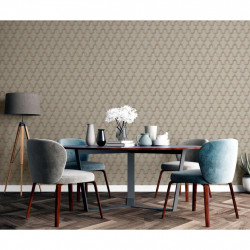 DUTCH WALLCOVERINGS Tapeta Geometric, złoto-zielona