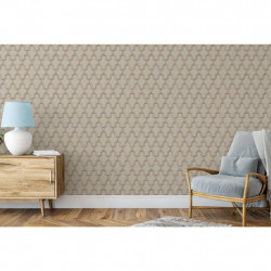 DUTCH WALLCOVERINGS Tapeta Geometric, złoto-zielona