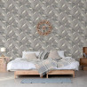 DUTCH WALLCOVERINGS Tapeta Onyx, ciemnoszara