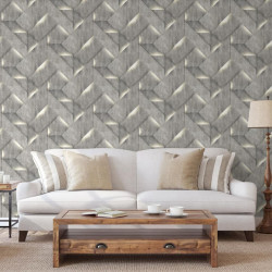 DUTCH WALLCOVERINGS Tapeta Onyx, ciemnoszara