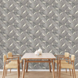 DUTCH WALLCOVERINGS Tapeta Onyx, ciemnoszara