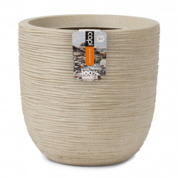 Capi Owalna donica Waste Rib, 43x41 cm, beżowa