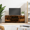 Szafka pod telewizor, przydymiony dąb, 102x30x37,5 cm