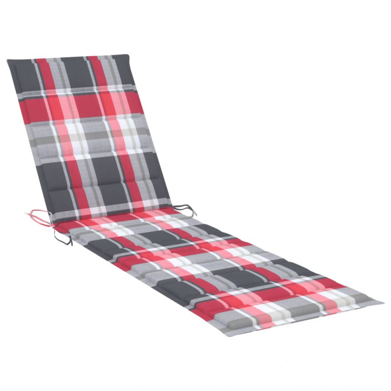 Leżak ze stolikiem i poduszką, lite drewno tekowe