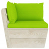 Ogrodowa sofa 4-osobowa z palet, z poduszkami, drewno świerkowe