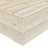 10-cz. ogrodowy zestaw wypoczynkowy z palet, poduszki, świerk