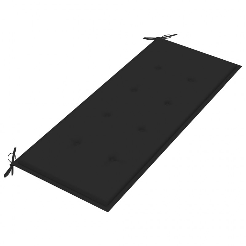 Ławka ogrodowa z poduszką, 120 cm, lite drewno akacjowe