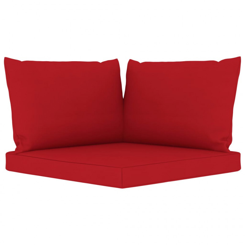 4-osobowa sofa z czerwonymi poduszkami
